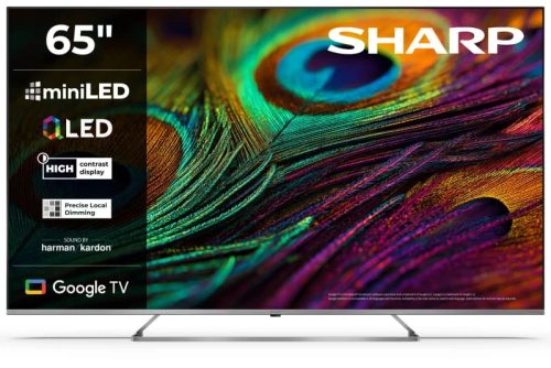 SHARP 65JP7265E 164cm-es 4K Ultra HD QLED MiniLED Google TV Harman Kardon hangszórókkal