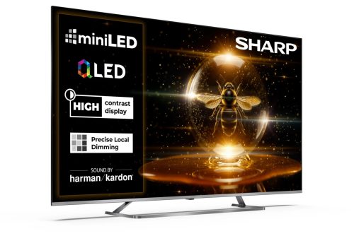 SHARP 65JP7265E 164cm-es 4K Ultra HD QLED MiniLED Google TV Harman Kardon hangszórókkal