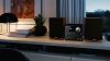 SHARP XL-B512BR Bluetooth mikrohifi rendszer barna fa hangszórókkal