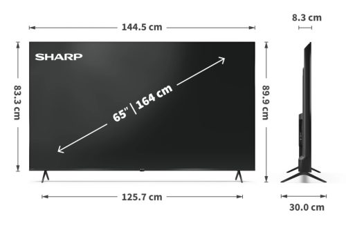 SHARP 65HP5265E 164cm-es 4K Ultra HD QLED Google TV