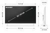 SHARP 32HF2265EW 80cm-es HD Ready LED Google TV, fehér