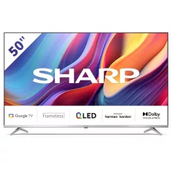   SHARP 50GP6265ES 126cm-es 4K UHD QLED Google TV Harman Kardon hangszórókkal