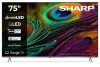 SHARP 75JP7265E 189cm-es 4K Ultra HD QLED MiniLED Google TV Harman Kardon hangszórókkal