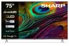 SHARP 75JP7265E 189cm-es 4K Ultra HD QLED MiniLED Google TV Harman Kardon hangszórókkal