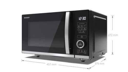 SHARP YC-QS204AEB 20L, forgótányér nélküli, síkágyas mikrohullámú sütő