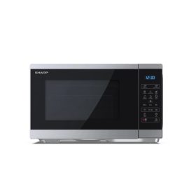   SHARP YC-MS252AE-S 25L, digitális mikrohullámú sütő, ezüst/fekete