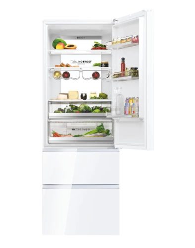 Haier HTW7720DNGW hűtőszekrény, 3 ajtós, 70 cm