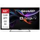 SHARP 65HR7265E 164cm-es 4K UHD 144Hz QLED Google TV + CP-AWS0101 AQUOS mélynyomó