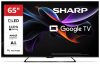 SHARP 65HR7265E 164cm-es 4K UHD 144Hz QLED Google TV + CP-AWS0101 AQUOS mélynyomó