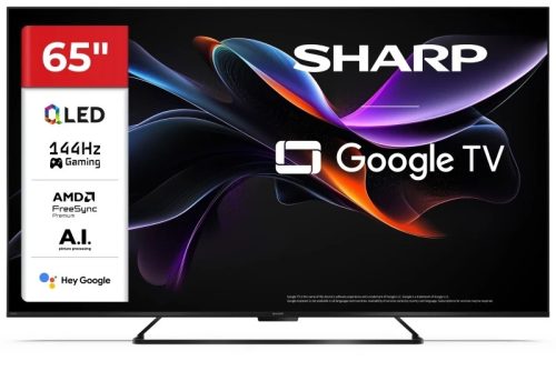 SHARP 65HR7265E 164cm-es 4K UHD 144Hz QLED Google TV + CP-AWS0101 AQUOS mélynyomó