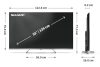 SHARP 55JP7265E 139cm-es 4K Ultra HD QLED MiniLED Google TV Harman Kardon hangszórókkal