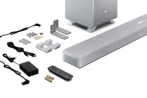 SHARP Q HT-SBW55121(SL) 5.1.2 Dolby Atmos / DTS:X hangprojektor vezeték nélküli mélynyomóval ezüst