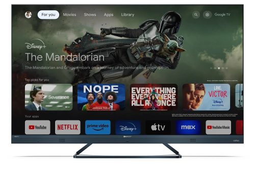 SHARP 50FQ5EG 126cm-es 4K UHD 144Hz Quantum Dot Sharp Google TV Harman Kardon hangszórókkal
