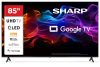 SHARP 85HP5265E 215cm-es 4K Ultra HD QLED Google TV