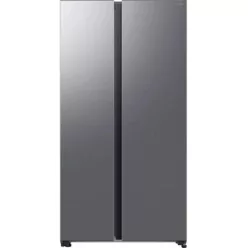   Samsung RS70F65QETEO Side-by-Side hűtőszekrény AI Energia üzemmóddal 659 L, matt metál