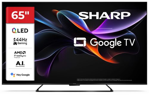 SHARP 65HR7265E 164cm-es 4K UHD 144Hz QLED Google TV