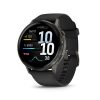 Venu 4 - 45 mm, dark grey, black silicone band