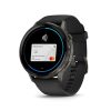 Venu 4 - 45 mm, dark grey, black silicone band