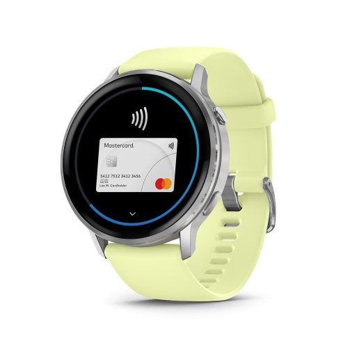 Venu 4 - 45 mm, silver, yellow silicone band