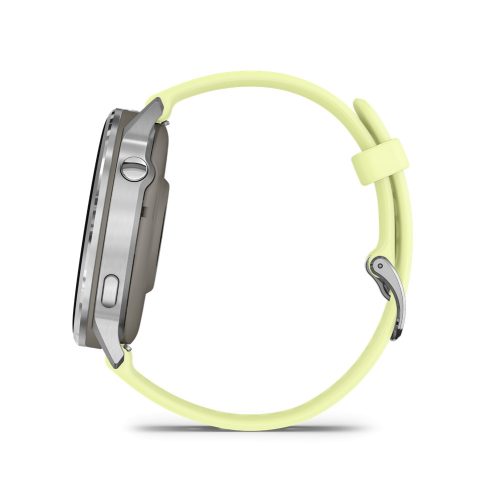 Venu 4 - 45 mm, silver, yellow silicone band