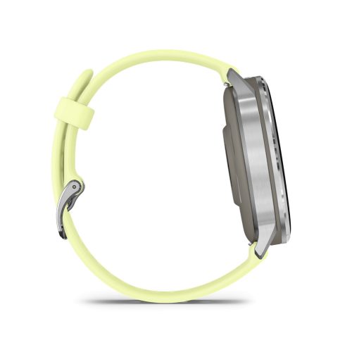 Venu 4 - 45 mm, silver, yellow silicone band