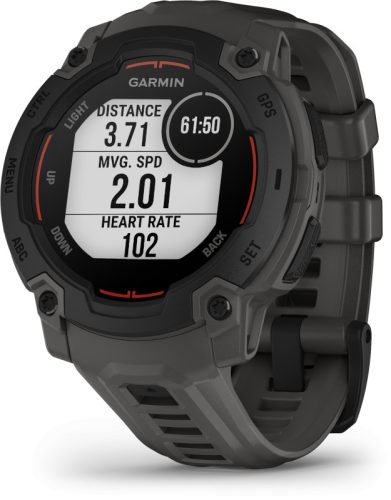 Instinct E, 45mm. Black, grey strap