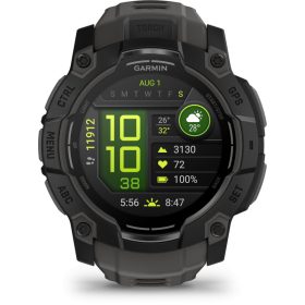 Instinct 3, 50mm AMOLED, Black, grey strap