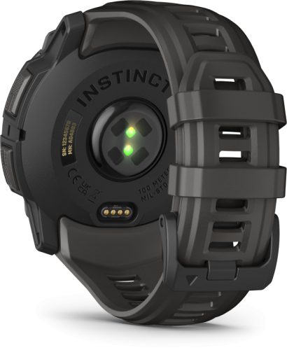 Instinct 3, 50mm AMOLED, Black, grey strap