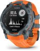 Instinct 3, 50mm Solar, Grey, orange strap