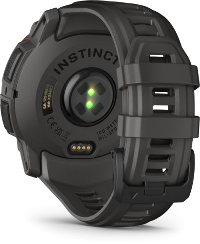 Instinct 3, 50mm Solar, Black, grey band