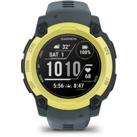 Instinct E, 40mm. Yellow, grey strap
