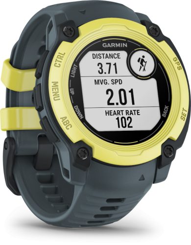 Instinct E, 40mm. Yellow, grey strap