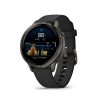 Venu 4 - 41 mm, dark grey, black silicone band