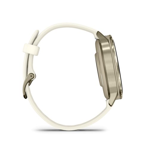 Venu 4 - 41 mm, Lunar Gold, ivory silicone band