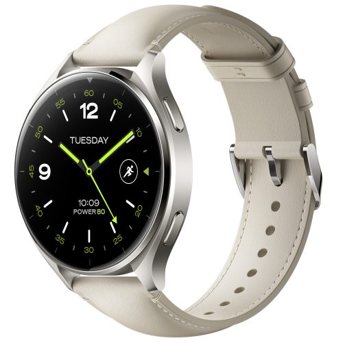 Xiaomi Watch 2 Titan Gray Case With White Leather Strap / BHR9306GL