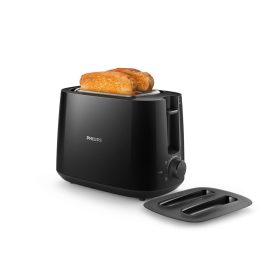   PHILIPS Daily Collection kenyérpirító, 8 pirítási beállítás, 2 nagyméretű állítható rekesz, beépített zsemlemelegítő
