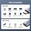 UGREEN USB-C apa - anya Gen2 5A fonott kábel 0.5 m fekete US372