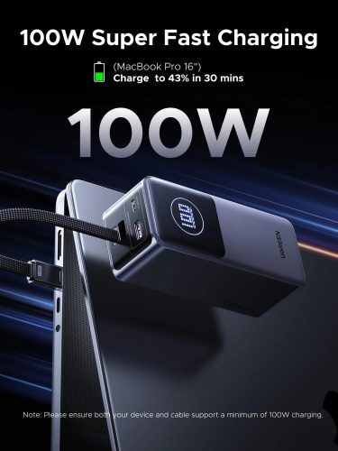 UGREEN 20000mAh kétirányú gyorstöltés powerbank PB723