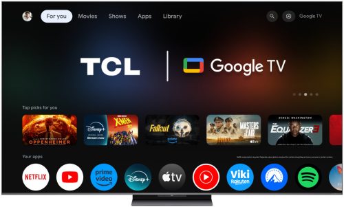 TCL 65" 65C8K QD-MiniLED 165cm 4K Google TV