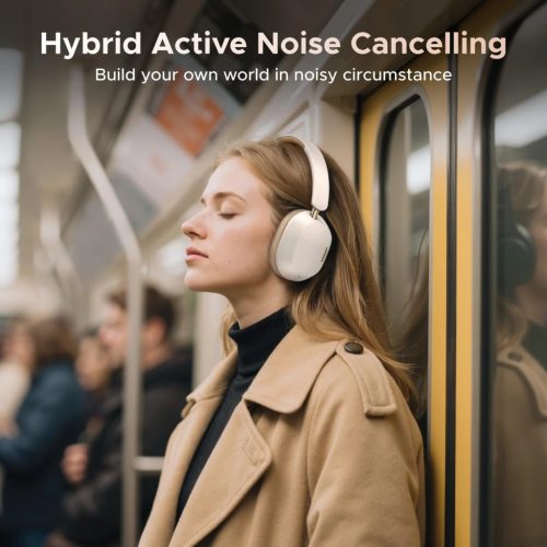 UGREEN HiTune Max5c hibrid aktív zajszűréssel fejhallgató fehér HP203