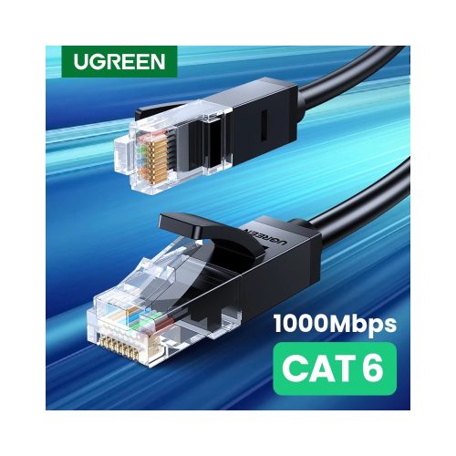 UGREEN Cat 6 U/UTP LAN kábel 1 m fekete NW102