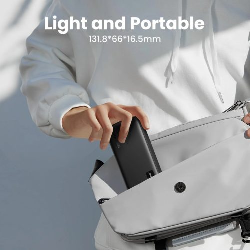 UGREEN 10000mAh kétirányú gyorstöltés powerbank fekete PB311