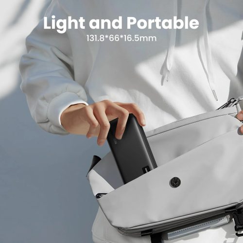 UGREEN 10000mAh kétirányú gyorstöltés powerbank fekete PB311