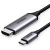 UGREEN USB-C - HDMI apa - apa kábel alumínium ház 1.5 m szürke fekete MM142