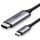 UGREEN USB-C - HDMI apa - apa kábel alumínium ház 1.5 m szürke fekete MM142