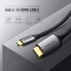 UGREEN USB-C - HDMI apa - apa kábel alumínium ház 1.5 m szürke fekete MM142