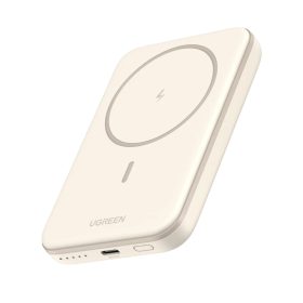   UGREEN 5000mAh mágneses vezeték nélküli powerbank bézs PB560