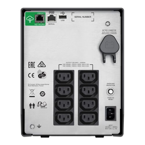 APC SMC1500IC Smart-UPS C 1500VA 900W LCD 230V Smart Connect szünetmentes tápegység