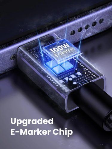 UGREEN USB-C - USB-C PD gyorstöltés kábel Space szürke 0.5 m L512
