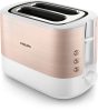PHILIPS Viva Collection kenyérpirító, 950 W, 2 extra széles nyílás, beépített zsemlemelegítő, fém fedélburkolat